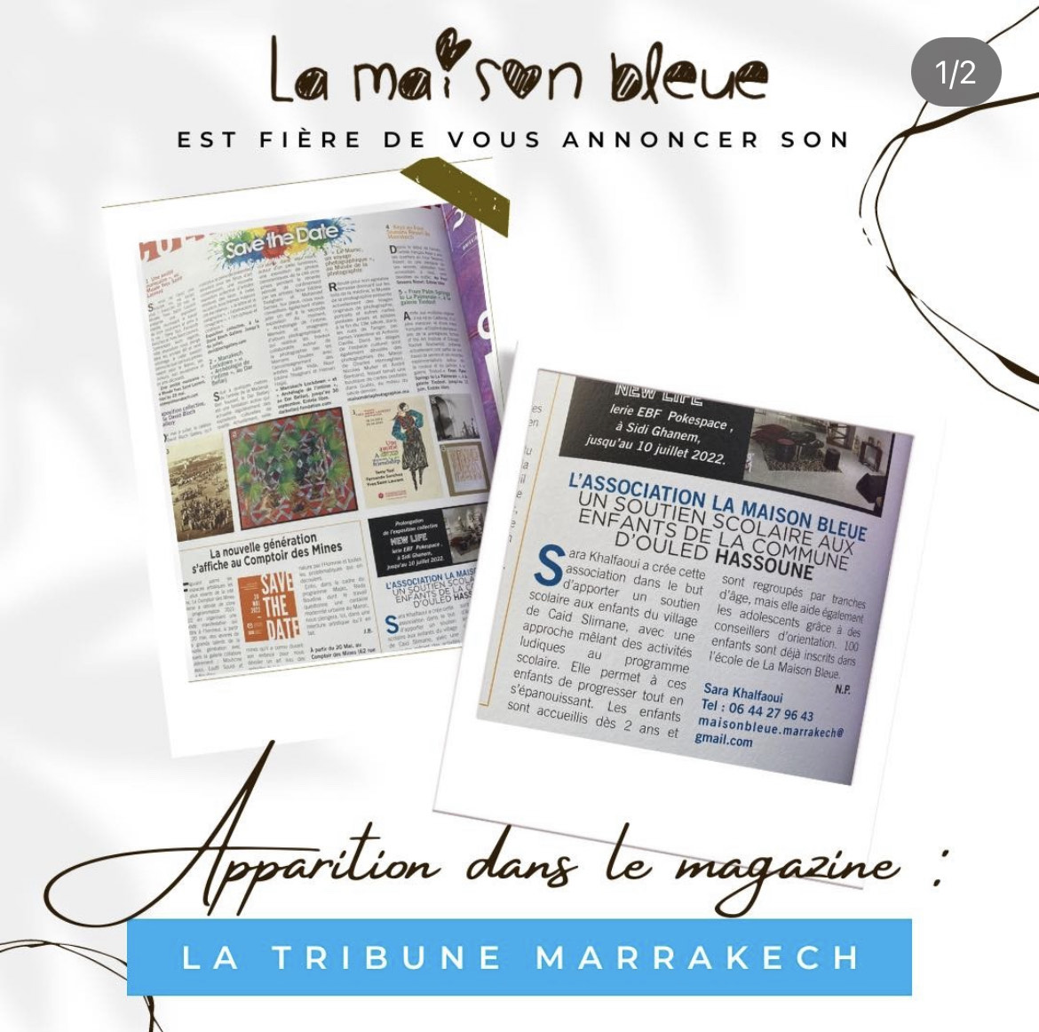 You are currently viewing Apparition dans le journal LA TRIBUNE